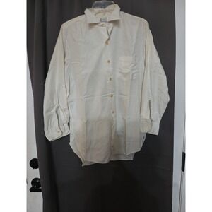 Penneys Towncraft Dress Shirt, Men's Size 15.5, Tan Pima Shirt, Wash 'n‎ Wear